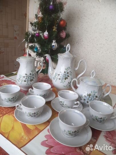 Кофейный сервиз СССР Полтавский фарфоровый завод