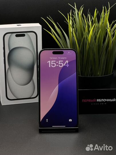 iPhone 15, Black, 2SIM, 128Gb, Б/У - 10 Мес