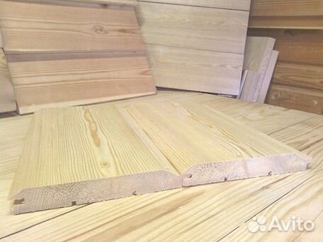 Имитация бруса Внутренняя отделка 14х126х6000, ав