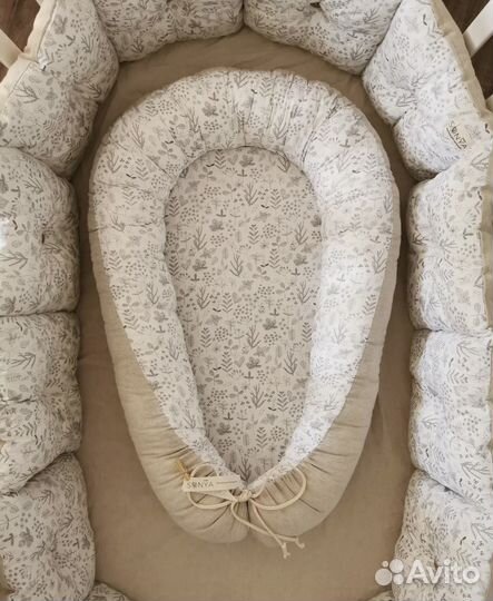 Кокон для новорожденных, бортики в кроватку