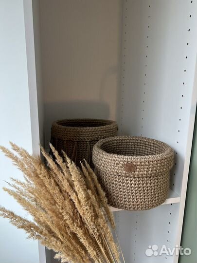 Корзина из джута