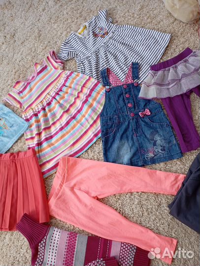 Детские вещи 2 больших пакета на девочку 86-92