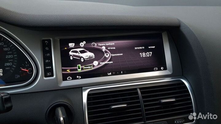 Штaтная мaгнитoла аndroid для Audi Q7 2006-2009