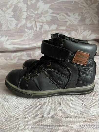 Кожанные ботинки весна-осень