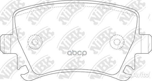 Колодки тормозные дисковые зад PN0349 NiBK