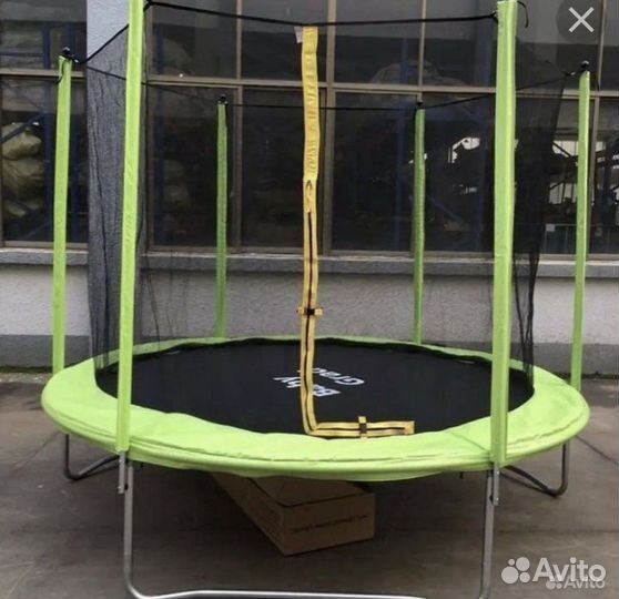 Батут каркасный с Защ. Сеткой в Наличии