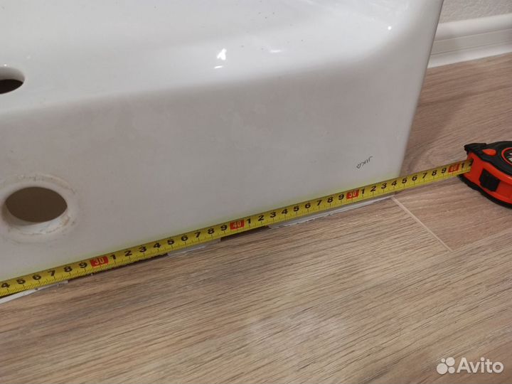 Раковина для ванной и сифон с переливом+отводом