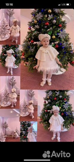 Новогодний костюм зайчика для девочки