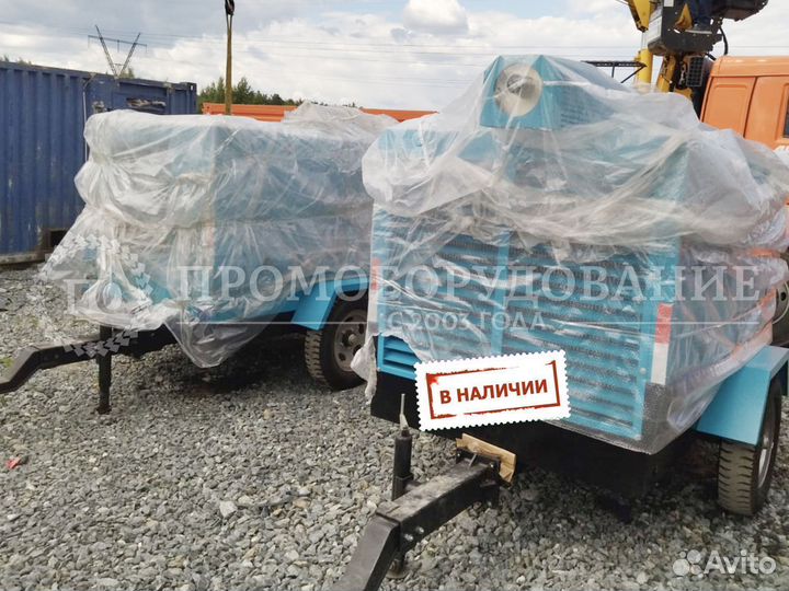 Винтовой компрессор 12 м3/мин на шасси