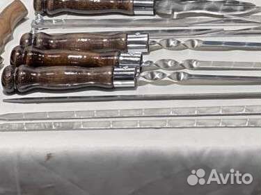 Шампура с деревянной ручкой