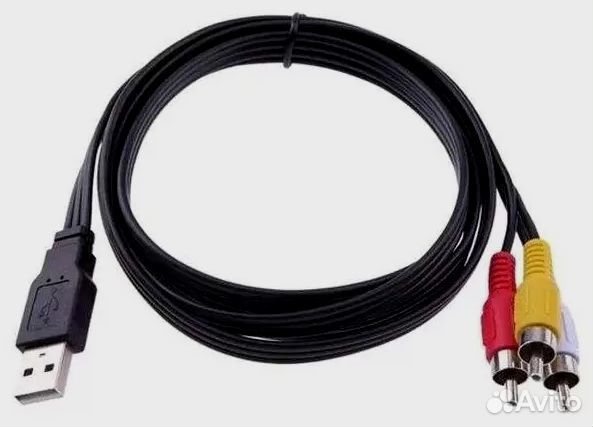 Кабель USB – 3 RCA (три тюльпана )