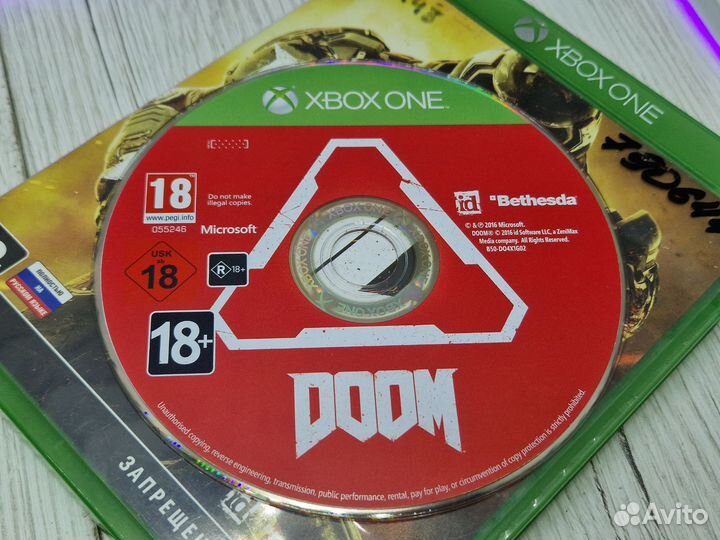 К. Диск Xbox One Doom
