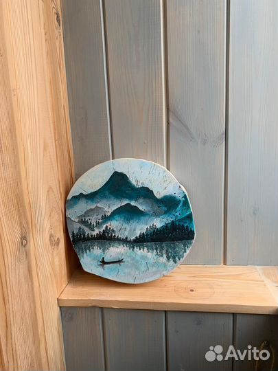 Панно на спиле дерева