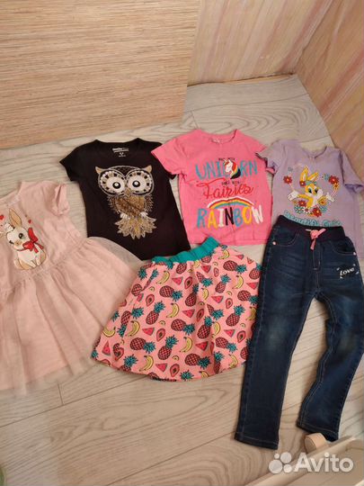 Одежда для девочки пакетом 110 116