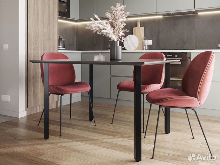 Опора 50х50х870 с приварным фланцем регулируемая ч