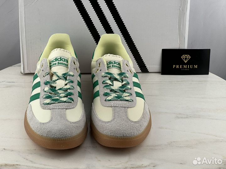 Кеды Adidas Samba Wales Bonner Cream White Green