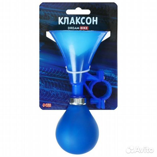 Клаксон гудок вело синий; 59409