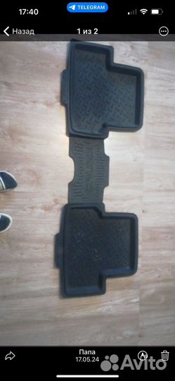 Коврик задний шевроле круз