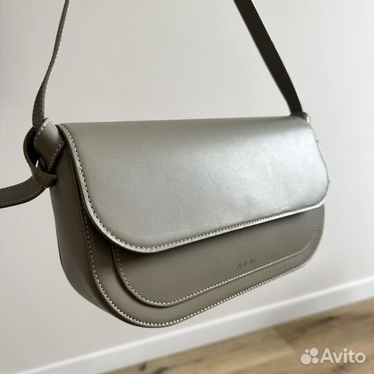 Сумка натуральная кожа Askent оливковая