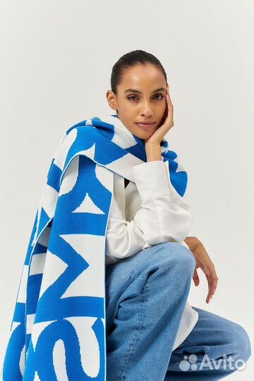 Шарф женский теплый широкий длинный