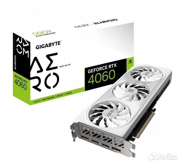 Видеокарта Gigabyte Nvidia RTX 4060 Aero OC, 8gb