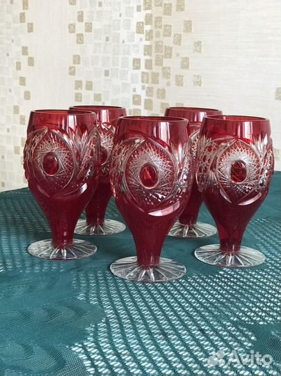 Хрустальный цветной набор