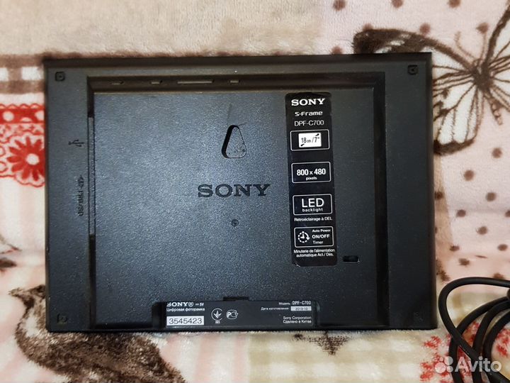 Цифровая фоторамка sony DPF-C700