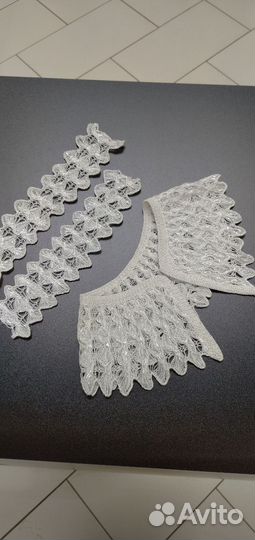 Кружевной воротник с манжетами комплект