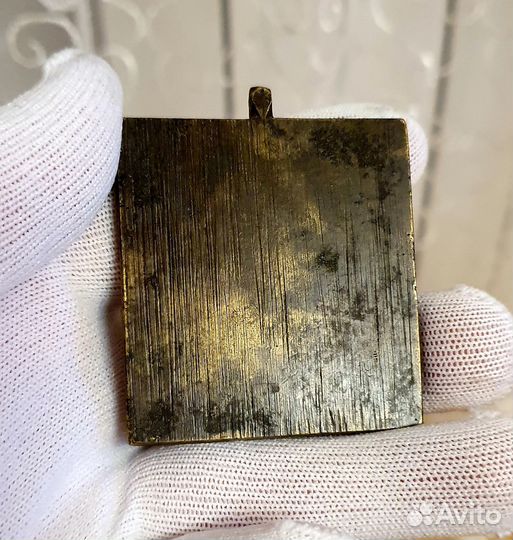 Меднолитая икона 19 в