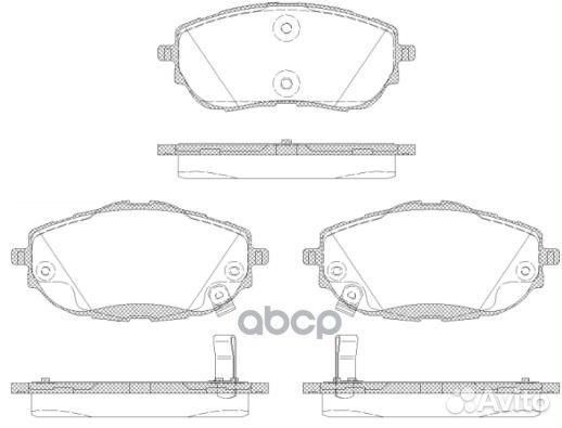 1561 02 колодки дисковые п. Toyota Corolla, Au
