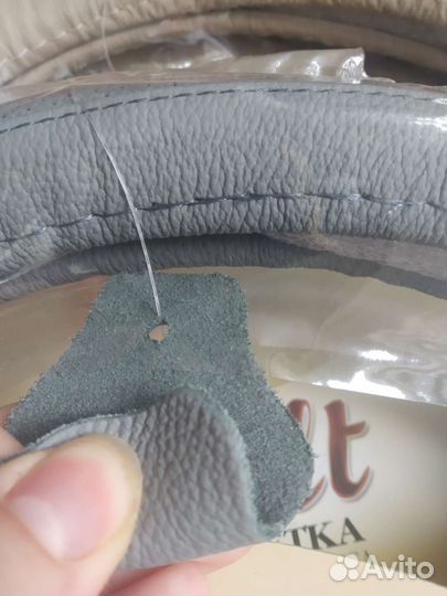 Оплетка на руль Pelt из натуральной кожи