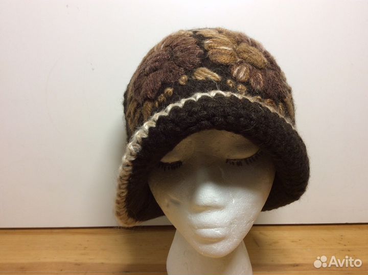 Стильная шоколадная шляпка, 56-59, арт 202