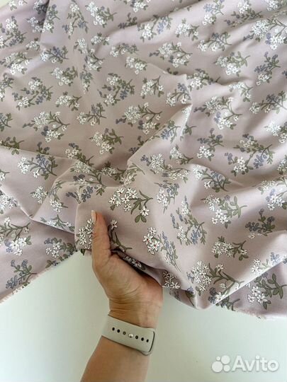 Ткань фланель (теплый хлопок) плательная