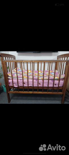 Детская кроватка с ортопедическим матрасом