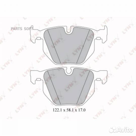 Lynxauto BD1419 Колодки тормозные BMW E90/E91/E84