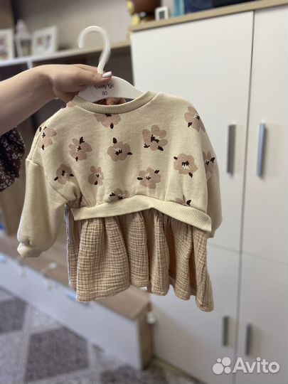 Платье туника 80-86 размер