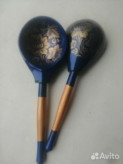 Ложки деревянные хохлома, ручной работы