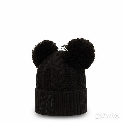 Шапка New Era с помпонами 53-56 см