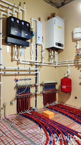 Монтаж отопления, тёплый пол под ключ