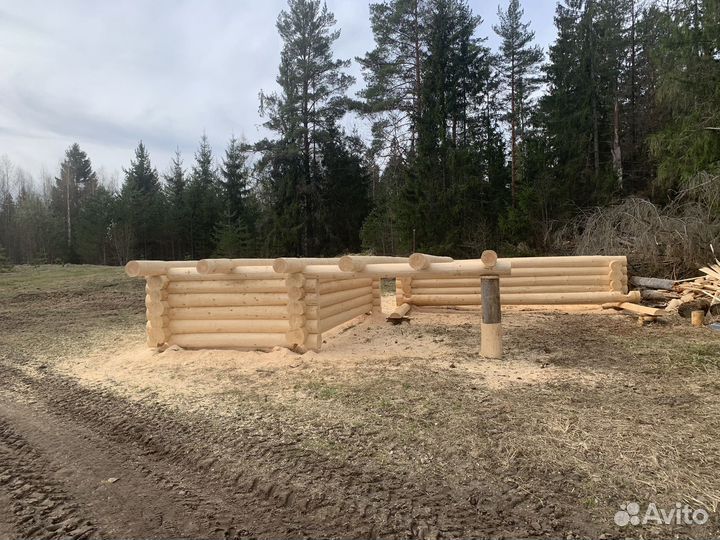 Баня из бревна