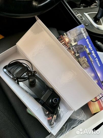 Полноэкранное зеркало видеорегистратор 3 в 1