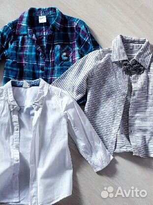 Рубашки на мальчика 86-92