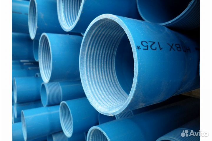 Обсадная труба для скважин нпвх 125 х 5,0 х 3000