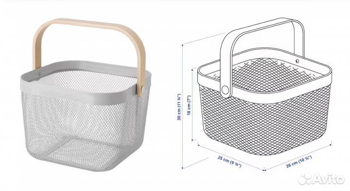 Корзина IKEA рисаторп (аналог)