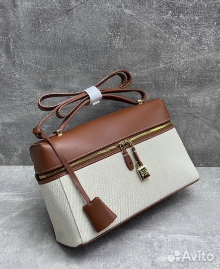 Сумка через плечо текстиль кожа Loro Piana