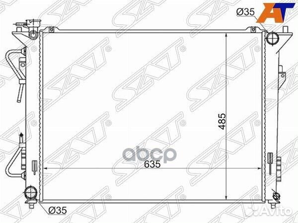 Радиатор Hyundai Sonata 04-14 / Kia Optima 10-16