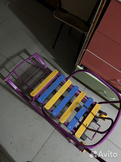 Санки ника на колесиках