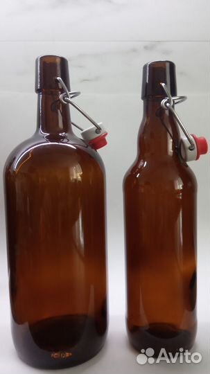 Стеклянные бутылки с бугельной крышкой 0,5 и 1 л