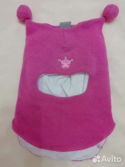 Шапка шлем зимняя для девочки