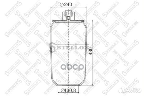 Пневмоподушки подвескиstellox 90-78030-SX Stellox